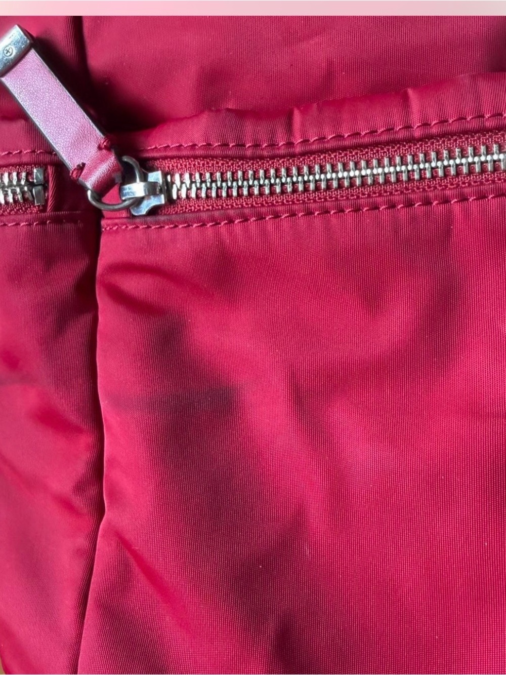 🦋Calvin Klein Hot Pink Nylon Backpack with Silver Hardware - Picture 5 of 5